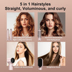 Dryhsip Hair Dryer Brush, 5-in-1 Hot Air Brush-Pink