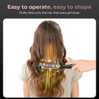 Back view of long hair styled with the infrared heated round brush showing smooth and voluminous results