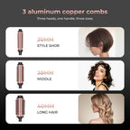 3-in-1 Curling Iron Wand with Negative Ion Technology