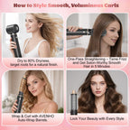 5-in-1 Hot Air Brush Styler with Ionic Technology - Black