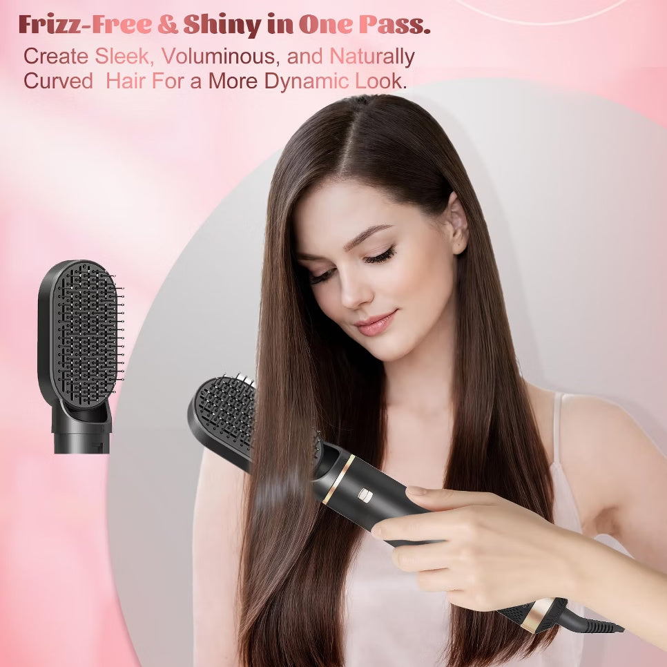 5-in-1 Hot Air Brush Styler with Ionic Technology - Black