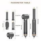 5-in-1 Hot Air Brush Styler with Ionic Technology - Gray