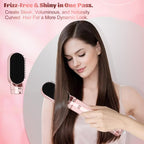 5-in-1 Hot Air Brush Styler with Ionic Technology - Pink