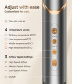 8 in 1 Hair Dryer Brush Set Air Hair Styler - Grey