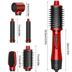 Dryhsip Hair Dryer Brush, 5-in-1 Hot Air Brush-Red